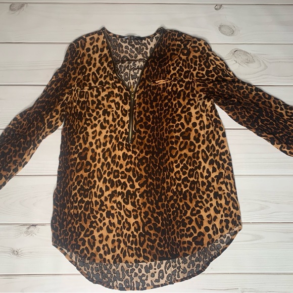 New Look Tops - New Look - Leopard Print Top - Size L